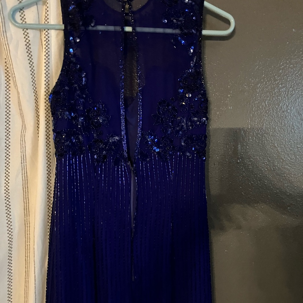 Scala Royal Blue Silk Dress